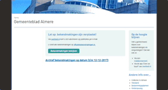 Desktop Screenshot of gemeenteblad.almere.nl