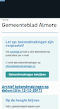 Mobile Screenshot of gemeenteblad.almere.nl